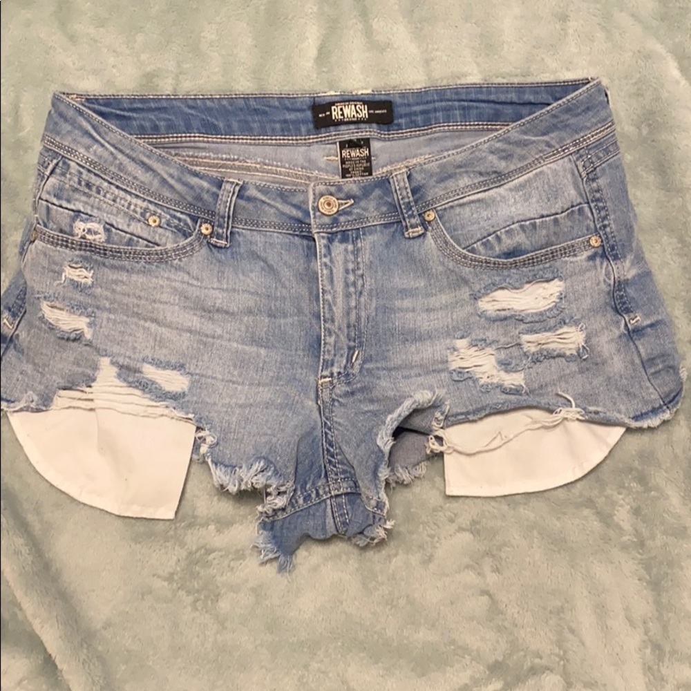 Distressed Jean Shorts